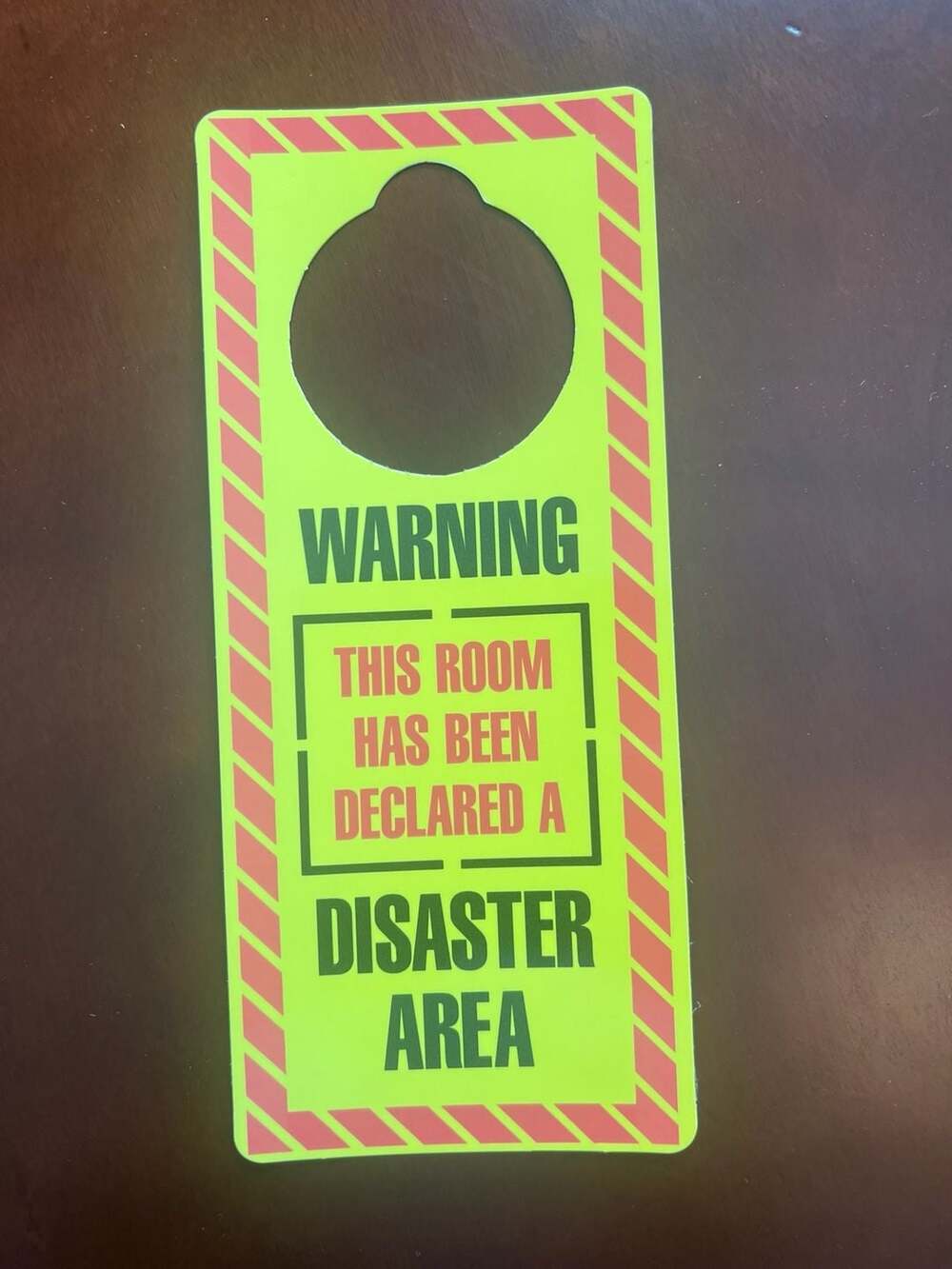 Vintage 1988 Antioch Publishing Door Hanger Disaster Area